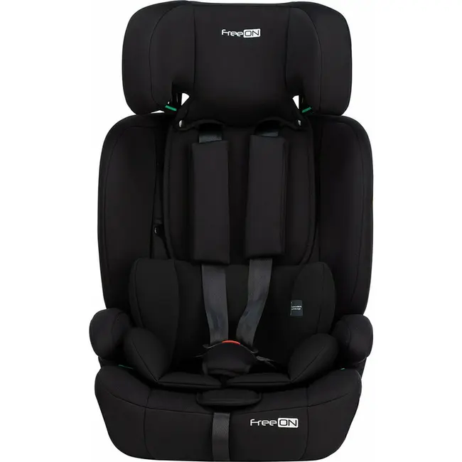 Scaun auto pentru copii, Uran, I-Size, 76 - 150 cm/ 1 - 12 ani, Cu tetiera reglabila in 14 pozitii, Conform cu standardul european de securitate ECE R129, FreeON, Black BYN49102