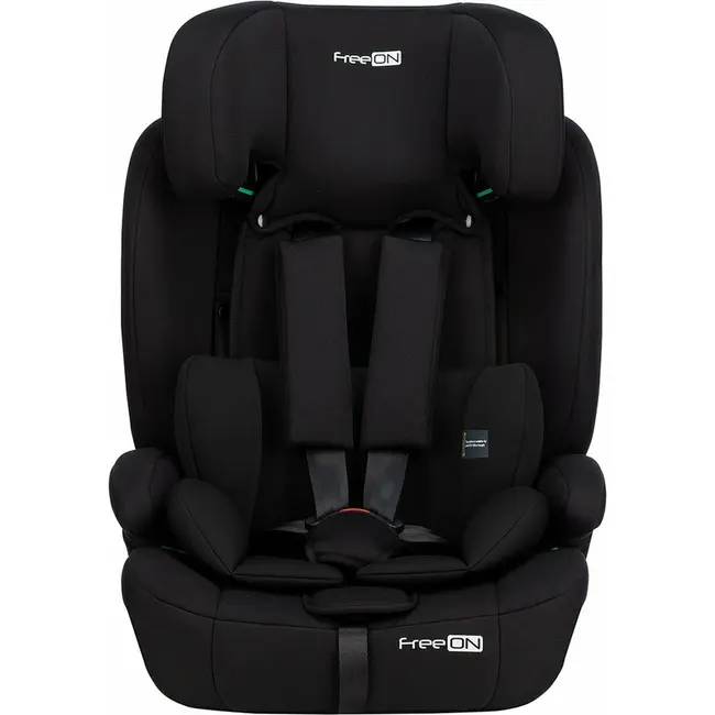 Scaun auto pentru copii, Uran, I-Size, 76 - 150 cm/ 1 - 12 ani, Cu tetiera reglabila in 14 pozitii, Conform cu standardul european de securitate ECE R129, FreeON, Black BYN49102
