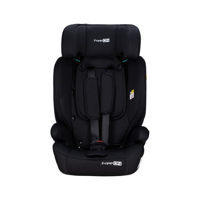Scaun auto pentru copii, Uran, I-Size, 76 - 150 cm/ 1 - 12 ani, Cu tetiera reglabila in 14 pozitii, Conform cu standardul european de securitate ECE R129, FreeON, Black BYN49102