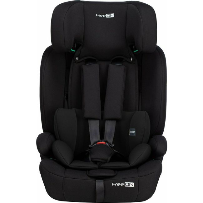 Scaun auto pentru copii, Uran, I-Size, 76 - 150 cm/ 1 - 12 ani, Cu tetiera reglabila in 14 pozitii, Conform cu standardul european de securitate ECE R129, FreeON, Black BYN49102