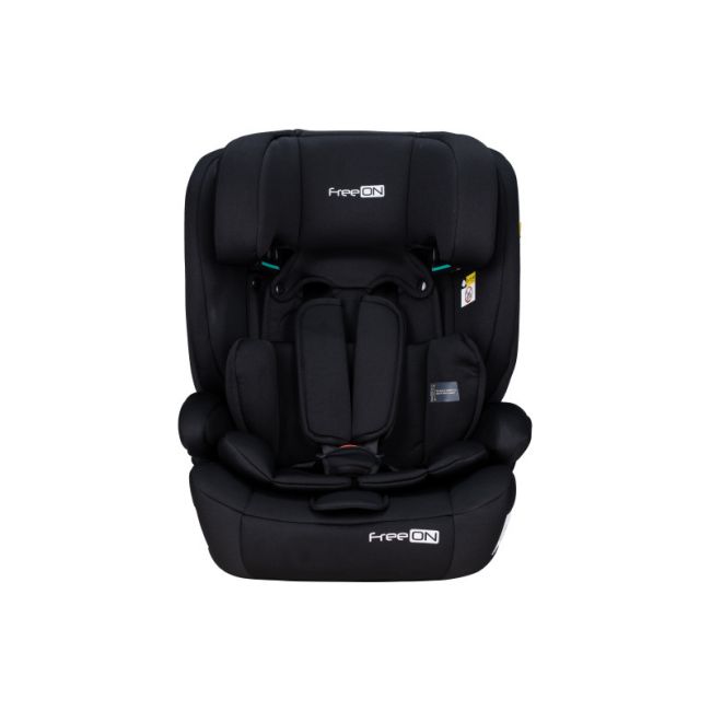 Scaun auto pentru copii, Uran, I-Size, 76 - 150 cm/ 1 - 12 ani, Cu tetiera reglabila in 14 pozitii, Conform cu standardul european de securitate ECE R129, FreeON, Black BYN49102