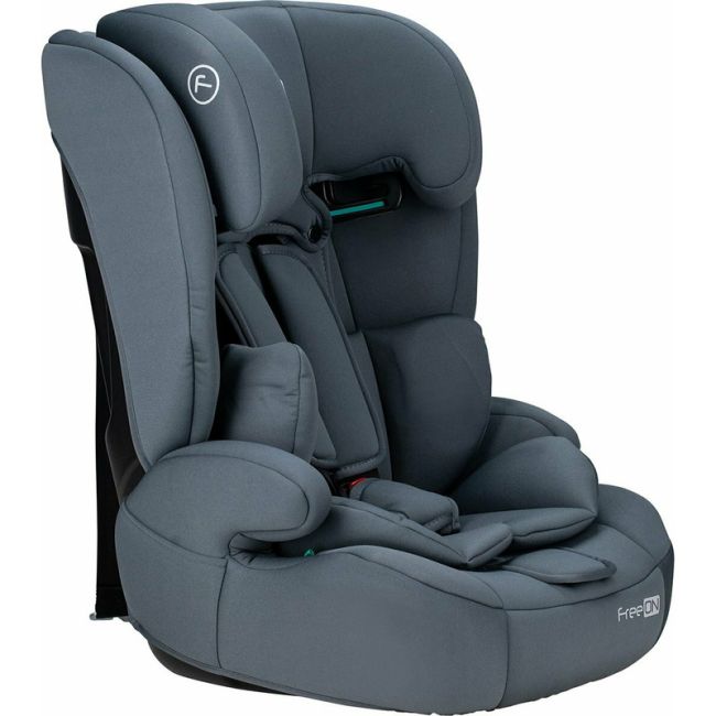 Scaun auto pentru copii, Uran, I-Size, 76 - 150 cm/ 1 - 12 ani, Cu tetiera reglabila in 14 pozitii, Conform cu standardul european de securitate ECE R129, FreeON, Dark Grey BYN49119