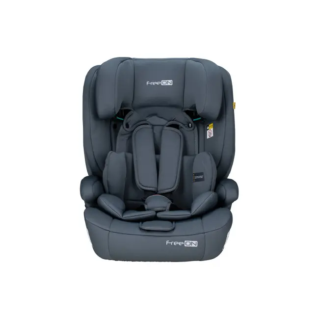 Scaun auto pentru copii, Uran, I-Size, 76 - 150 cm/ 1 - 12 ani, Cu tetiera reglabila in 14 pozitii, Conform cu standardul european de securitate ECE R129, FreeON, Dark Grey BYN49119