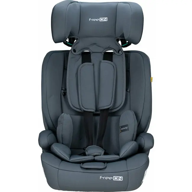 Scaun auto pentru copii, Uran, I-Size, 76 - 150 cm/ 1 - 12 ani, Cu tetiera reglabila in 14 pozitii, Conform cu standardul european de securitate ECE R129, FreeON, Dark Grey BYN49119