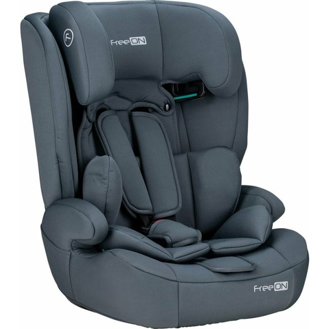 Scaun auto pentru copii, Uran, I-Size, 76 - 150 cm/ 1 - 12 ani, Cu tetiera reglabila in 14 pozitii, Conform cu standardul european de securitate ECE R129, FreeON, Dark Grey BYN49119