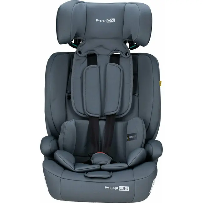 Scaun auto pentru copii, Uran, I-Size, 76 - 150 cm/ 1 - 12 ani, Cu tetiera reglabila in 14 pozitii, Conform cu standardul european de securitate ECE R129, FreeON, Dark Grey BYN49119