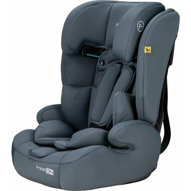 Scaun auto pentru copii, Uran, I-Size, 76 - 150 cm/ 1 - 12 ani, Cu tetiera reglabila in 14 pozitii, Conform cu standardul european de securitate ECE R129, FreeON, Dark Grey BYN49119