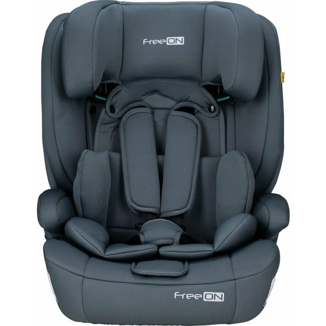 Scaun auto pentru copii, Uran, I-Size, 76 - 150 cm/ 1 - 12 ani, Cu tetiera reglabila in 14 pozitii, Conform cu standardul european de securitate ECE R129, FreeON, Dark Grey BYN49119