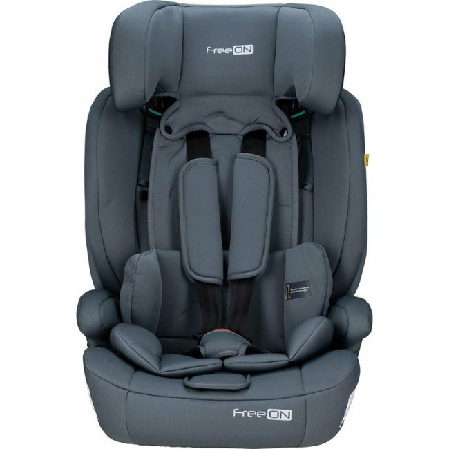 Scaun auto pentru copii, Uran, I-Size, 76 - 150 cm/ 1 - 12 ani, Cu tetiera reglabila in 14 pozitii, Conform cu standardul european de securitate ECE R129, FreeON, Dark Grey BYN49119