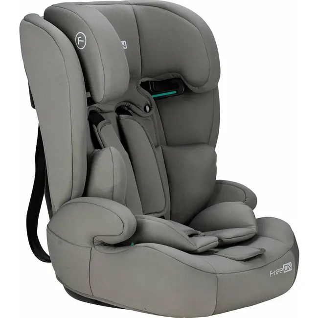 Scaun auto pentru copii, Uran, I-Size, 76 - 150 cm/ 1 - 12 ani, Cu tetiera reglabila in 14 pozitii, Conform cu standardul european de securitate ECE R129, FreeON, Khaki Grey BYN49126