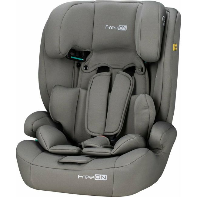 Scaun auto pentru copii, Uran, I-Size, 76 - 150 cm/ 1 - 12 ani, Cu tetiera reglabila in 14 pozitii, Conform cu standardul european de securitate ECE R129, FreeON, Khaki Grey BYN49126
