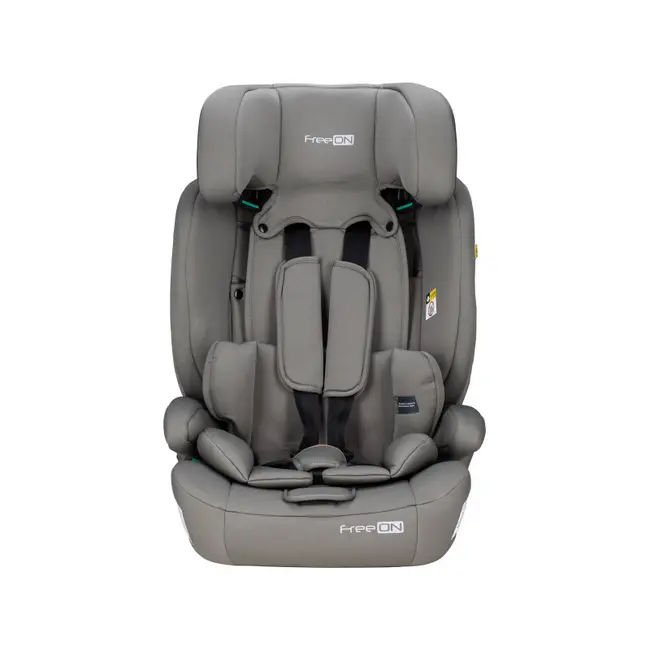 Scaun auto pentru copii, Uran, I-Size, 76 - 150 cm/ 1 - 12 ani, Cu tetiera reglabila in 14 pozitii, Conform cu standardul european de securitate ECE R129, FreeON, Khaki Grey BYN49126