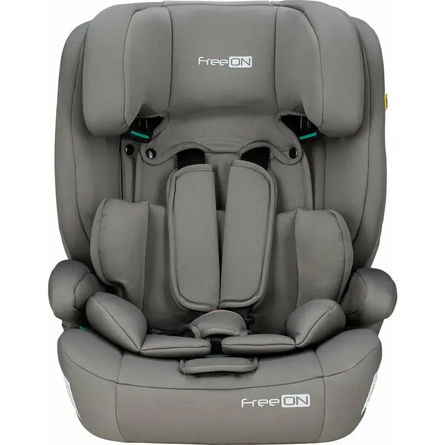 Scaun auto pentru copii, Uran, I-Size, 76 - 150 cm/ 1 - 12 ani, Cu tetiera reglabila in 14 pozitii, Conform cu standardul european de securitate ECE R129, FreeON, Khaki Grey BYN49126