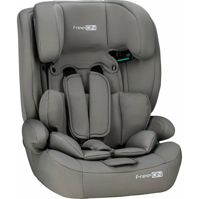 Scaun auto pentru copii, Uran, I-Size, 76 - 150 cm/ 1 - 12 ani, Cu tetiera reglabila in 14 pozitii, Conform cu standardul european de securitate ECE R129, FreeON, Khaki Grey BYN49126