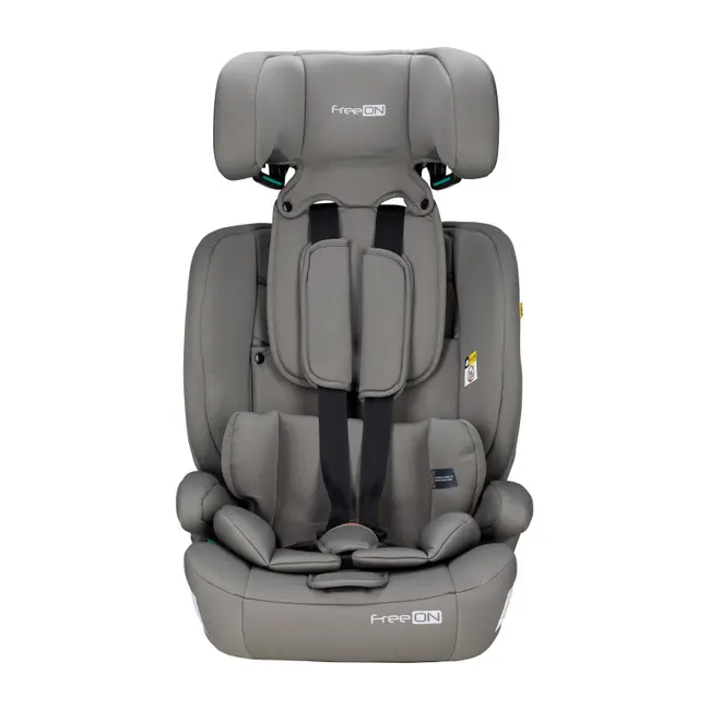 Scaun auto pentru copii, Uran, I-Size, 76 - 150 cm/ 1 - 12 ani, Cu tetiera reglabila in 14 pozitii, Conform cu standardul european de securitate ECE R129, FreeON, Khaki Grey BYN49126