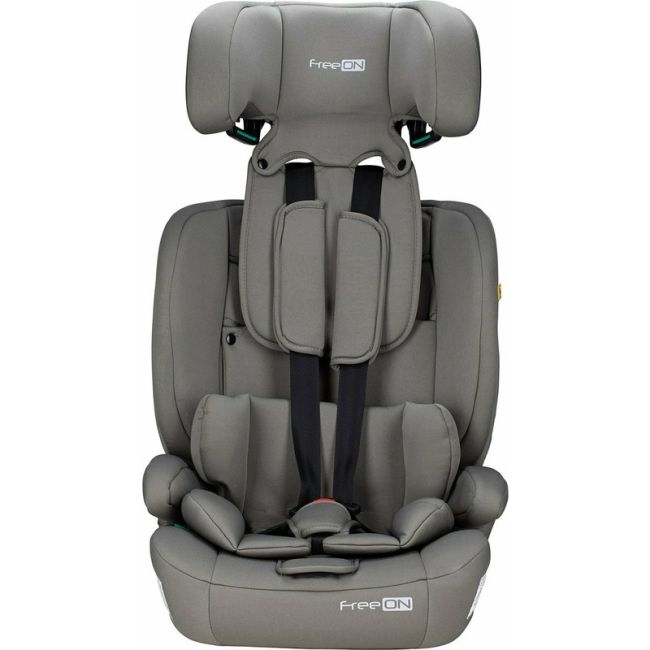 Scaun auto pentru copii, Uran, I-Size, 76 - 150 cm/ 1 - 12 ani, Cu tetiera reglabila in 14 pozitii, Conform cu standardul european de securitate ECE R129, FreeON, Khaki Grey BYN49126