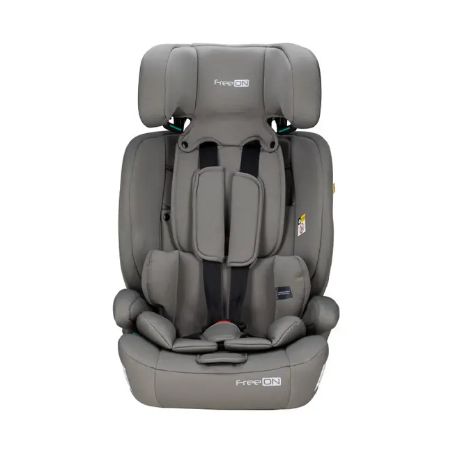 Scaun auto pentru copii, Uran, I-Size, 76 - 150 cm/ 1 - 12 ani, Cu tetiera reglabila in 14 pozitii, Conform cu standardul european de securitate ECE R129, FreeON, Khaki Grey BYN49126