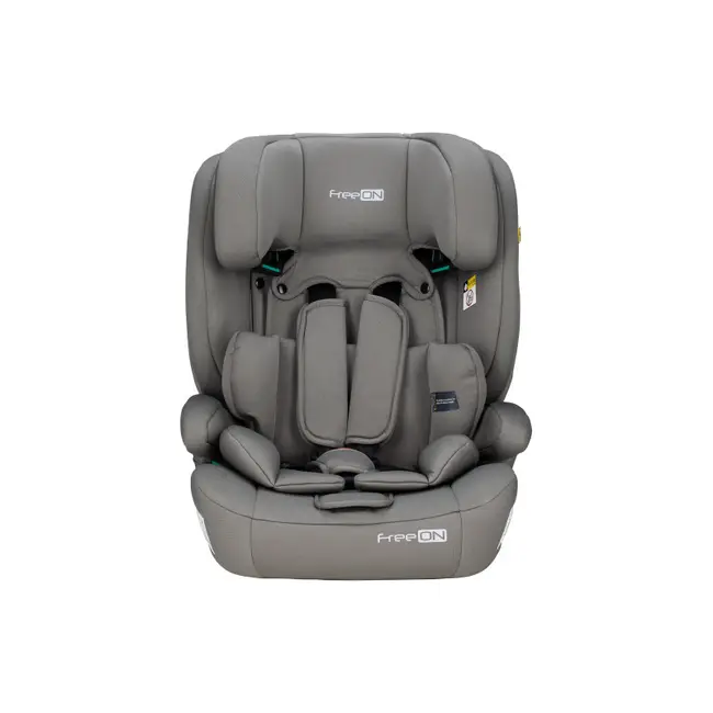 Scaun auto pentru copii, Uran, I-Size, 76 - 150 cm/ 1 - 12 ani, Cu tetiera reglabila in 14 pozitii, Conform cu standardul european de securitate ECE R129, FreeON, Khaki Grey BYN49126