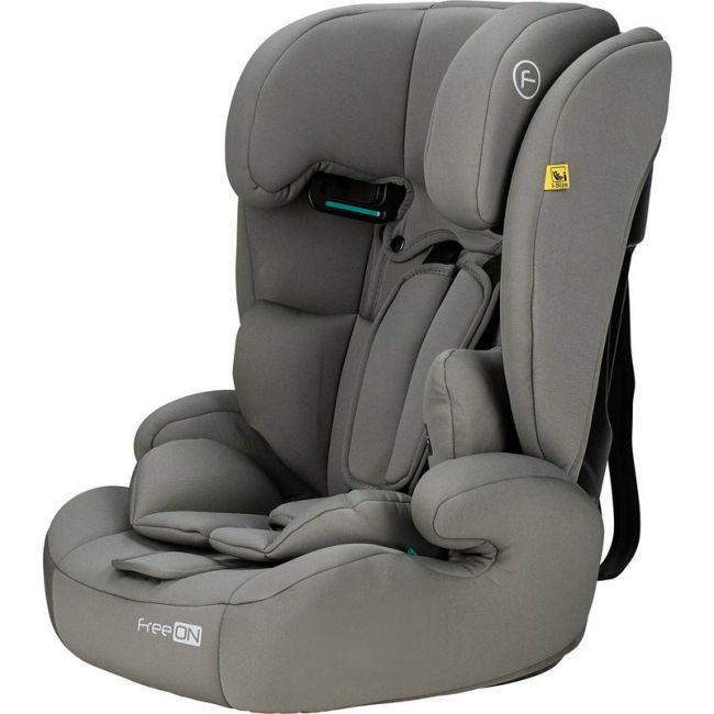 Scaun auto pentru copii, Uran, I-Size, 76 - 150 cm/ 1 - 12 ani, Cu tetiera reglabila in 14 pozitii, Conform cu standardul european de securitate ECE R129, FreeON, Khaki Grey BYN49126