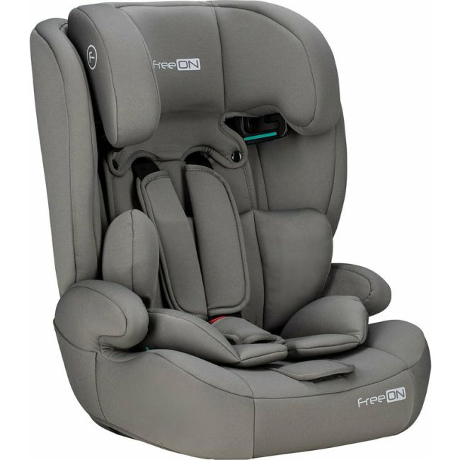 Scaun auto pentru copii, Uran, I-Size, 76 - 150 cm/ 1 - 12 ani, Cu tetiera reglabila in 14 pozitii, Conform cu standardul european de securitate ECE R129, FreeON, Khaki Grey BYN49126
