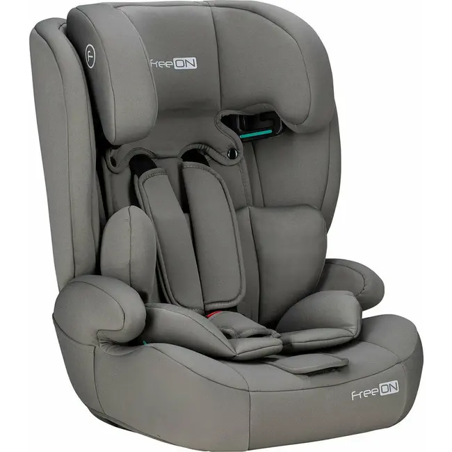 Scaun auto pentru copii, Uran, I-Size, 76 - 150 cm/ 1 - 12 ani, Cu tetiera reglabila in 14 pozitii, Conform cu standardul european de securitate ECE R129, FreeON, Khaki Grey BYN49126