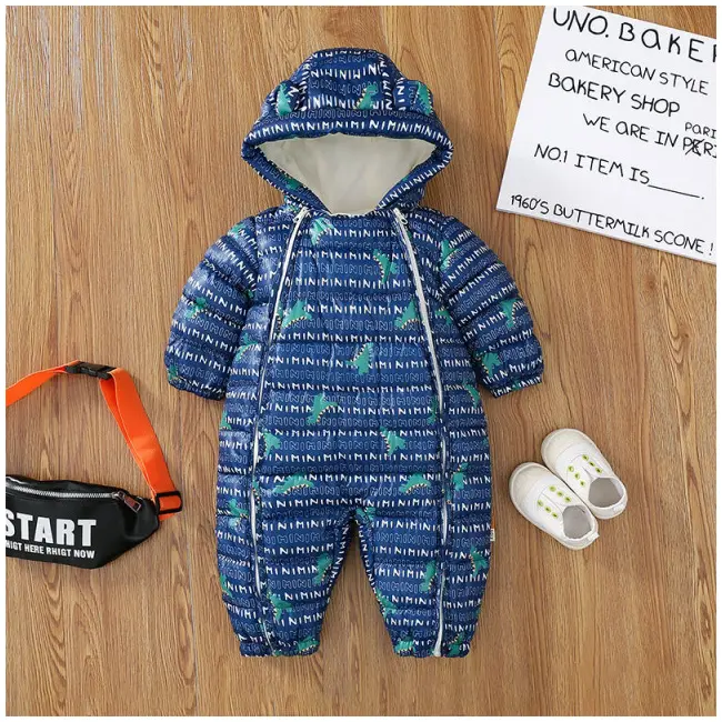 Combinezon albastru pentru baietei - Dino MB760-2