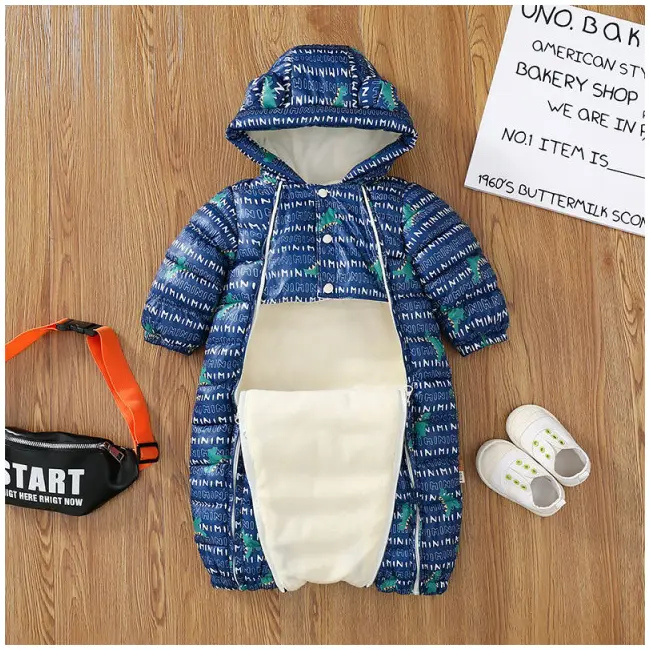 Combinezon albastru pentru baietei - Dino MB760-2