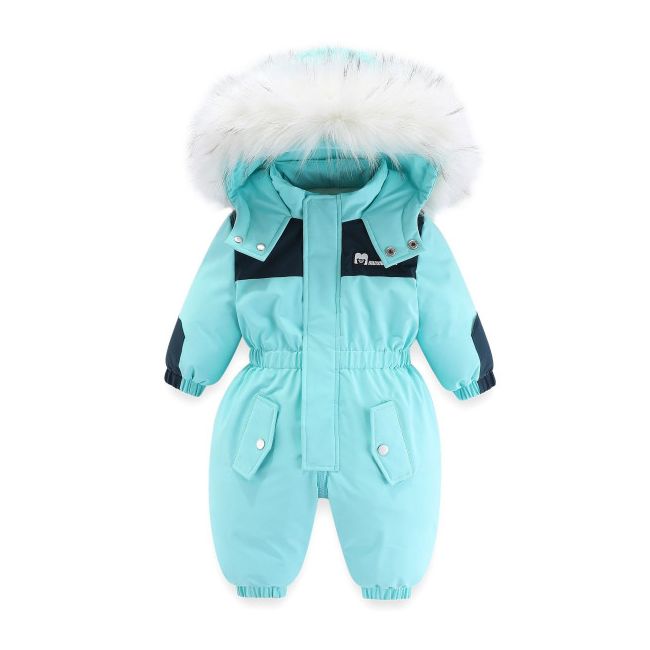 Combinezon bleu din fas impermeabil pentru copii (marime disponibila: 9-12 luni (marimea 20 incaltaminte)) mb915-1-cd.9-12 luni (marimea 20 incaltaminte)