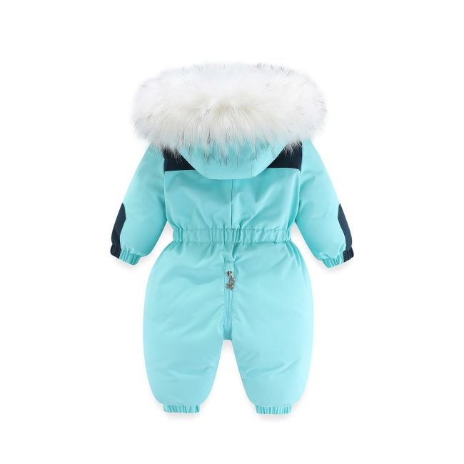 Combinezon bleu din fas impermeabil pentru copii (marime disponibila: 9-12 luni (marimea 20 incaltaminte)) mb915-1-cd.9-12 luni (marimea 20 incaltaminte)