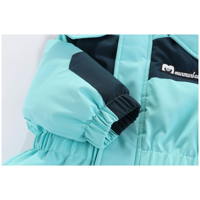 Combinezon bleu din fas impermeabil pentru copii (marime disponibila: 9-12 luni (marimea 20 incaltaminte)) mb915-1-cd.9-12 luni (marimea 20 incaltaminte)