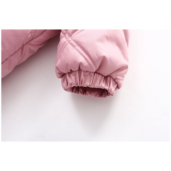 Combinezon roz pudra din fas - Teddy bear MD917-2-ca