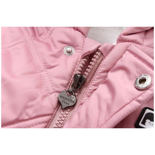 Combinezon roz pudra din fas - Teddy bear MD917-2-ca
