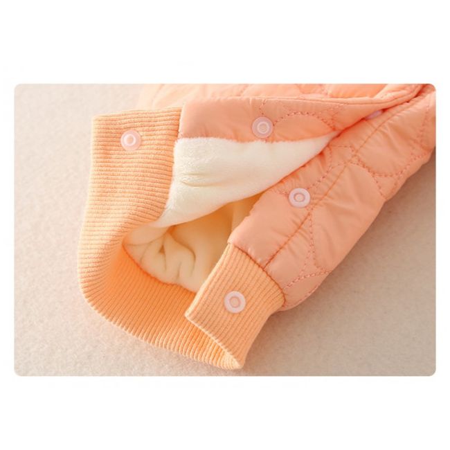 Combinezon roz somon din fas - Bella MD757-2