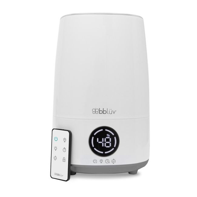Umidificator cu ultrasunete si purificator de aer 4 In 1, Umido, Ultra silentios, Include difuzor de uleiuri esentiale, Cu panou de control digital, Cu telecomanda, Bbluv, Alb BYNBBL-B0151E-C
