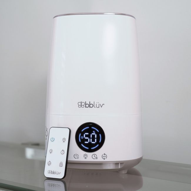 Umidificator cu ultrasunete si purificator de aer 4 In 1, Umido, Ultra silentios, Include difuzor de uleiuri esentiale, Cu panou de control digital, Cu telecomanda, Bbluv, Alb BYNBBL-B0151E-C