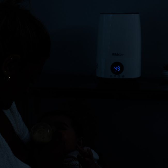 Umidificator cu ultrasunete si purificator de aer 4 In 1, Umido, Ultra silentios, Include difuzor de uleiuri esentiale, Cu panou de control digital, Cu telecomanda, Bbluv, Alb BYNBBL-B0151E-C