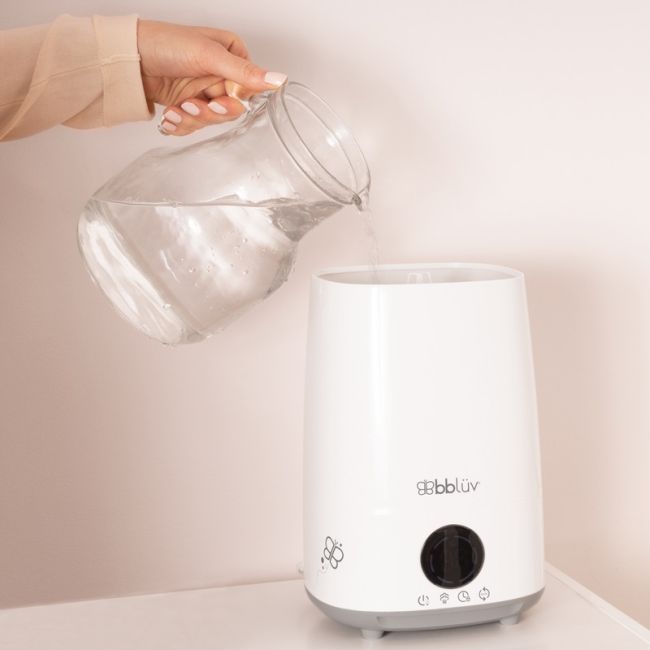 Umidificator cu ultrasunete si purificator de aer 4 In 1, Umido, Ultra silentios, Include difuzor de uleiuri esentiale, Cu panou de control digital, Cu telecomanda, Bbluv, Alb BYNBBL-B0151E-C