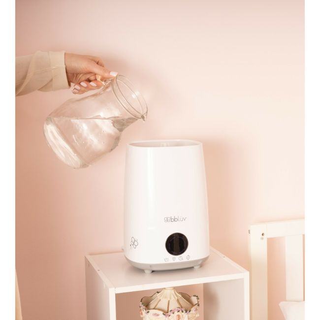 Umidificator cu ultrasunete si purificator de aer 4 In 1, Umido, Ultra silentios, Include difuzor de uleiuri esentiale, Cu panou de control digital, Cu telecomanda, Bbluv, Alb BYNBBL-B0151E-C