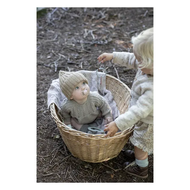 Bibs - set 2 suzete supreme silicon, tetina simetrica, 0 luni +-vanilla/dark oak bbb160336