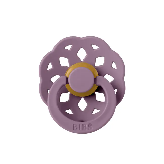 Bibs - suzeta boheme latex, tetina rotunda, 6 luni +-mauve bbb220300c