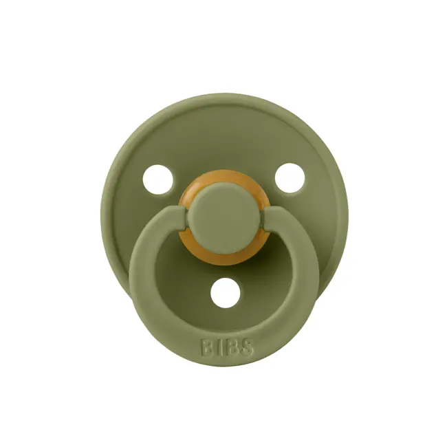 Bibs - suzeta colour latex, tetina rotunda, 6 luni +-olive bbb200275c