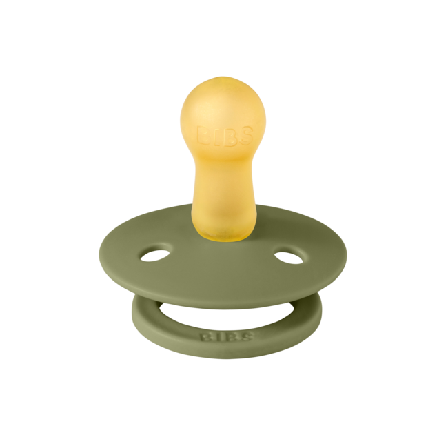 Bibs - suzeta colour latex, tetina rotunda, 6 luni +-olive bbb200275c