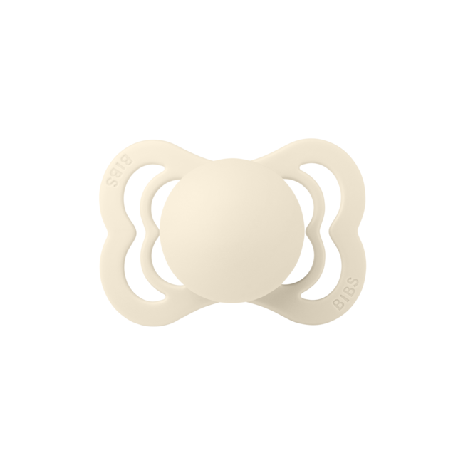 Bibs - suzeta supreme latex, tetina simetrica, 0 luni +-ivory bbb510216c