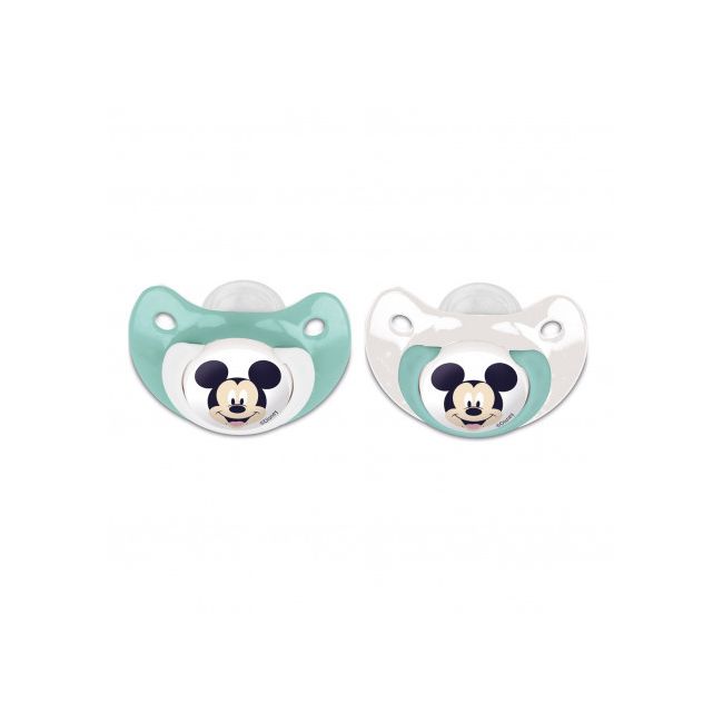 DISNEY MICKEY SET 2 SUZETE ORT0DONTICE DIN SILICON CU CAPAC DE PROTECTIE 6 LUNI+ DNBST13067