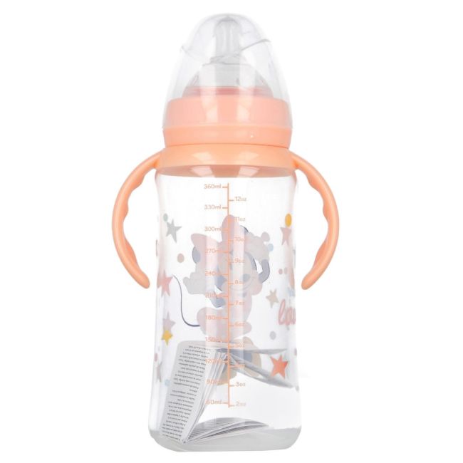 DISNEY MINNIE BIBERON 360 ML ANTICOLICI , DEBIT VARIABIL, CU MANER DNBST13104