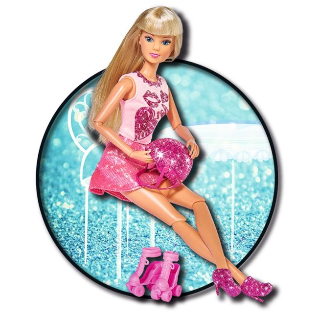 Papusa simba steffi love glitter skates 29 cm cu accesorii hubs105733268