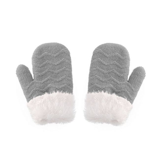 Set gri caciulita si manusi - bella (marime disponibila: 3-6 luni (marimea 18 incaltaminte)) mbht2023-95-5-ca6.3-6 luni (marimea 18 incaltaminte)