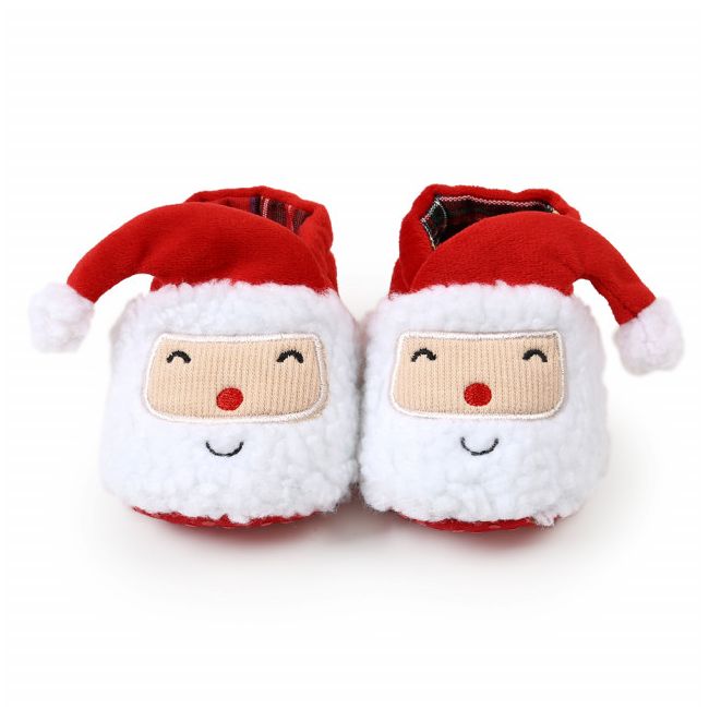 Botosei rosii plusati pentru bebelusi - mos craciun (marime disponibila: 9-12 luni (marimea 20 incaltaminte)) mbm2047-1-cd1.9-12 luni (marimea 20 incaltaminte)