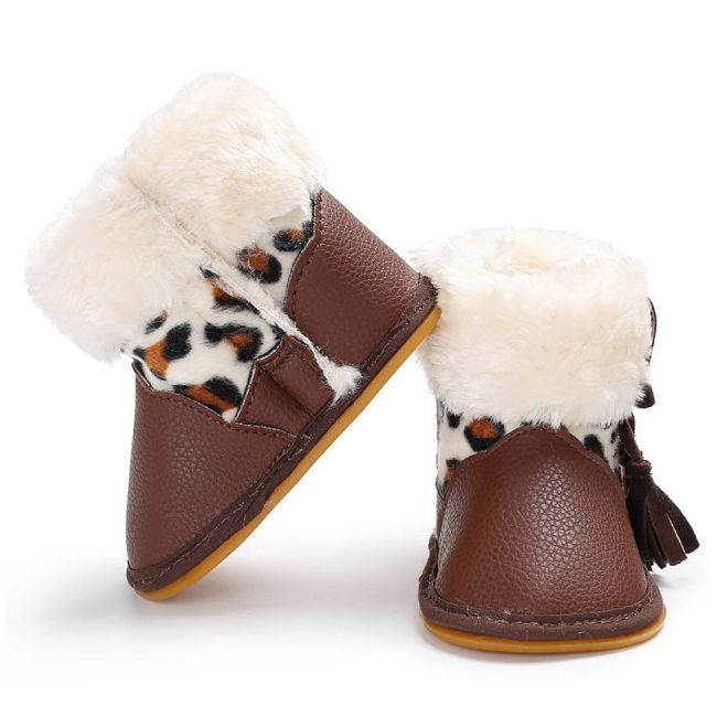 Cizmulite maro pentru fetite - Animal print LIC-406-4-p33