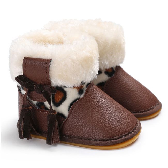 Cizmulite maro pentru fetite - Animal print LIC-406-4-p33